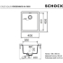 Zlew SCHOCK GREENWICH N-100S POLARIS (Cristadur) | linia STUDIO