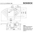 Zlew SCHOCK LOTUS C-150 BRONZE (Cristadur) *** zamów wycięcie otworów GRATIS ***
