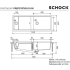 Zlew SCHOCK PREPSTATION D-150 NIGHT (Cristadur) | linia STUDIO