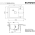 Zlew SCHOCK RONDA D-100L CROMA (Cristalite) *** zamów wycięcie otworów GRATIS ***
