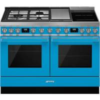 _RABAT_ | Kuchnia z płytą indukcyjną,gazową i grilem SMEG CPF120IGMPT turkusowy | 120cm | czyszczenie pyroliza + parowe | linia PORTOFINO | + GRATIS r