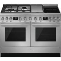 _RABAT_ | WYLECIAŁO SMEG - Kuchnia z płytą indukcyjną,gazową i grilem SMEG CPF120IGMPX stal nierdzewna | 120cm | czyszczenie pyroliza | linia PORTOFIN