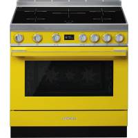 _RABAT_ | WYLECIAŁO SMEG - Kuchnia z płytą indukcyjną SMEG CPF9IPYW żółty | 90cm | czyszczenie pyroliza | linia PORTOFINO