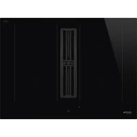 _RABAT_ | Płyta indukcyjna z okapem SMEG HOBD472D2 czarne szkło | 70cm | 650 m3/h | linia UNIVERSAL