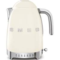 _RABAT_ | Czajnik z regulacją temperatury SMEG KLF04CREU kremowy | pojemność 1,7 l | linia 50's STYLE