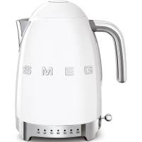 _RABAT_ | wysyłka 24H* | Czajnik z regulacją temperatury SMEG KLF04WHEU biały połysk | pojemność 1,7 l | linia 50's STYLE