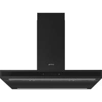 _RABAT_ | Okap wyspowy SMEG KLTI9L4MB czarny mat | 90cm | 820 m3/h | linia UNIVERSAL