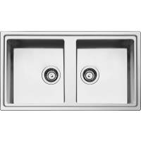 Zlew SMEG LDR862-2 stal szczotkowana INOX | linia MIRA