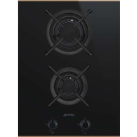 WYLECIAŁO SMEG - Płyta gazowa SMEG PV632CNR czarne szkło + miedź | linia DOLCE STIL NOVO