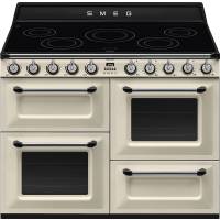 _RABAT_ | Kuchnia z płytą indukcyjną SMEG TR4110IP2 kremowy | 110cm | czyszczenie parowe | linia VICTORIA | + GRATIS robot SMF05BLEU