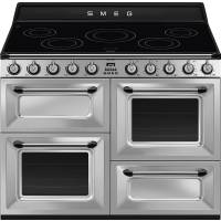 _RABAT_ | Kuchnia z płytą indukcyjną SMEG TR4110IX2 stal nierdzewna | 110cm | czyszczenie parowe | linia VICTORIA | + GRATIS robot SMF05BLEU