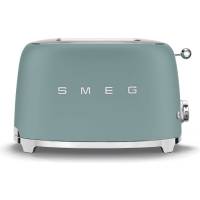 _RABAT_ | Toster na 2 kromki SMEG TSF01EGMEU szmaragdowy mat | 2 kieszenie | linia 50's STYLE