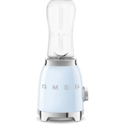 Blender sportowy SMEG PBF01PBEU pastelowy błękit | 2 butelki BOTTLE-TO-GO 600 ml | linia 50's STYLE