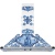 _RABAT_ | Okap przyścienny SMEG KT90DGME d&g blu mediterraneo | 90cm | 788 m3/h | linia VICTORIA