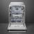 _RABAT_ | Zmywarka wolnostojąca SMEG LVS345BQSTX stal nierdzewna | 60cm | linia CLASSICA