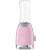 _RABAT_ | wysyłka 24H* | Blender sportowy SMEG PBF01PKEU pastelowy róż | 2 butelki BOTTLE-TO-GO 600 ml | linia 50's STYLE