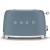 _RABAT_ | wysyłka 24H* | Toster na 2 kromki SMEG TSF01SBMEU storm blue mat | 2 kieszenie | linia 50's STYLE