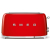 _RABAT_ | Toster na 4 kromki SMEG TSF02RDEU czerwony | 2 kieszenie | linia 50's STYLE