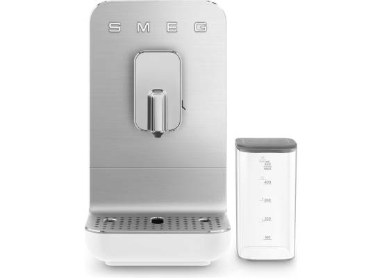 _RABAT_ | Ekspres automatyczny SMEG BCC13WHMEU biały mat | z systemem spieniania mleka | linia COLLEZIONE