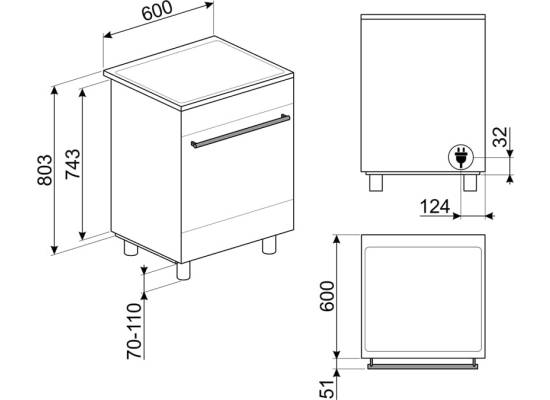 _RABAT_ | wysyłka 24H* | Kuchnia z płytą indukcyjną SMEG C6IMXM2 stal nierdzewna | 60cm | czyszczenie parowe | linia SYMFONIA | + GRATIS blender BLF03