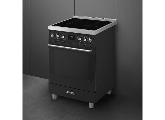 _RABAT_ | wysyłka 24H* | Kuchnia z płytą indukcyjną SMEG C6IPMBM2 czarny mat | 60cm | czyszczenie pyroliza | linia SYMFONIA | + GRATIS blender BLF03BL