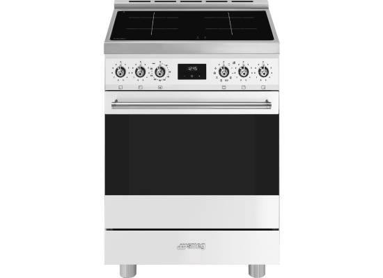 _RABAT_ | Kuchnia z płytą indukcyjną SMEG C6IPWHM2 biały mat | 60cm | czyszczenie pyroliza | linia SYMFONIA | + GRATIS blender BLF03BLEU