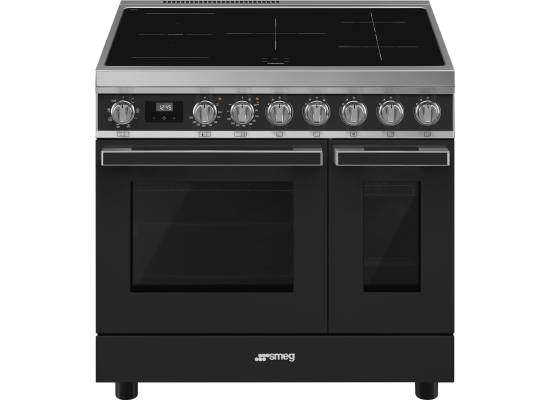 _RABAT_ | Kuchnia z płytą indukcyjną SMEG CPF92IMA antracyt | 90cm | czyszczenie parowe | linia PORTOFINO | + GRATIS robot SMF05BLEU