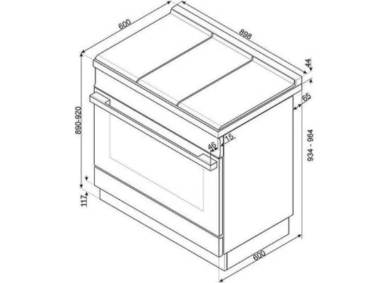 _RABAT_ | Kuchnia z płytą gazową SMEG CPF9GPWH biały | 90cm | czyszczenie pyroliza | linia PORTOFINO | + GRATIS robot SMF05BLEU