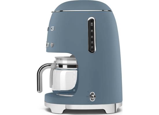 _RABAT_ | wysyłka 24H* | Ekspres przelewowy SMEG DCF02SBMEU storm blue mat | linia 50's STYLE