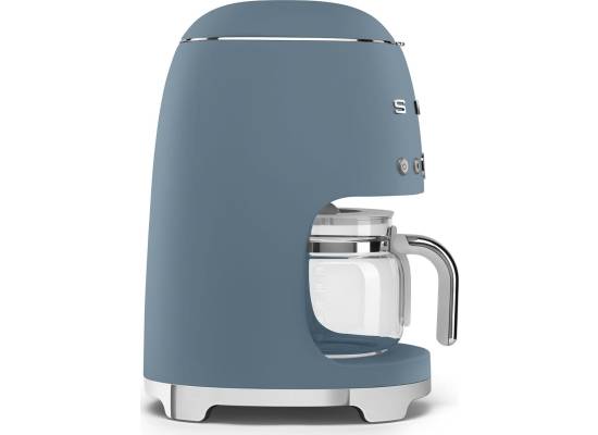 _RABAT_ | wysyłka 24H* | Ekspres przelewowy SMEG DCF02SBMEU storm blue mat | linia 50's STYLE
