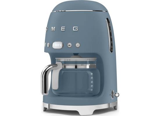 _RABAT_ | wysyłka 24H* | Ekspres przelewowy SMEG DCF02SBMEU storm blue mat | linia 50's STYLE