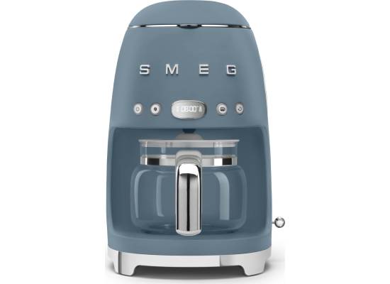 _RABAT_ | wysyłka 24H* | Ekspres przelewowy SMEG DCF02SBMEU storm blue mat | linia 50's STYLE