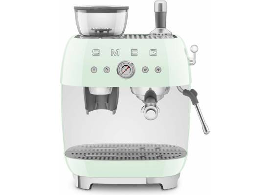 _RABAT_ | wysyłka 24H* | Ekspres kolbowy z młynkiem SMEG EGF03PGEU pastelowa zieleń | linia 50's STYLE
