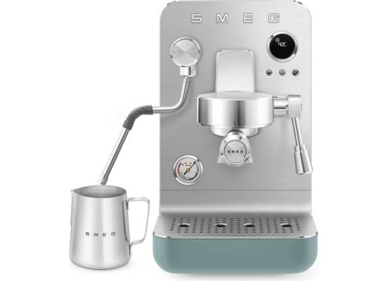 _RABAT_ | wysyłka 24H* | Ekspres kolbowy MiniPRO SMEG EMC02EGMEU szmaragdowy mat | linia COLLEZIONE