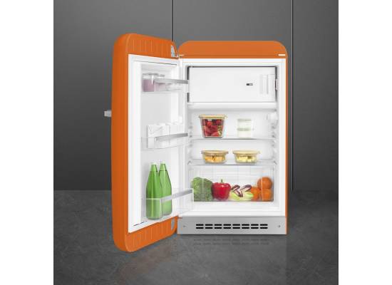 _RABAT_ | Lodówka wolnostojąca SMEG FAB10LOR6 pomarańczowy | zawias LEWY | 96cm | linia 50's STYLE