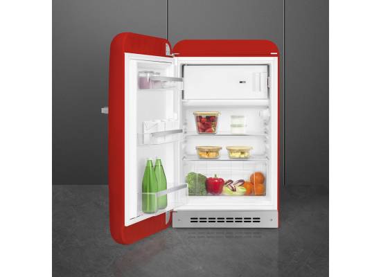 _RABAT_ | wysyłka 24H* | Lodówka wolnostojąca SMEG FAB10LRD6 czerwony | zawias LEWY | 96cm | linia 50's STYLE
