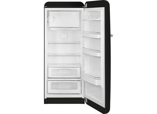 _RABAT_ | Lodówka wolnostojąca SMEG FAB28RDBLM6 czarny mat | zawiasy po PRAWEJ | 150cm | linia 50's STYLE