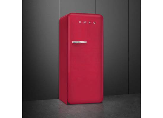 _RABAT_ | WYLECIAŁO SMEG - Lodówka wolnostojąca SMEG FAB28RDRB6 ruby red | zawiasy po PRAWEJ | 150cm | linia 50's STYLE