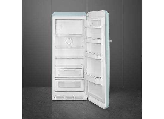 _RABAT_ | WYLECIAŁO SMEG - Lodówka wolnostojąca SMEG FAB28RDSA6 sea salt green | zawiasy po PRAWEJ | 150cm | linia 50's STYLE