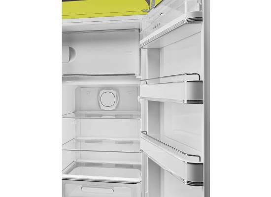 _RABAT_ | Lodówka wolnostojąca SMEG FAB28RLI6 limonkowy | zawiasy po PRAWEJ | 150cm | linia 50's STYLE