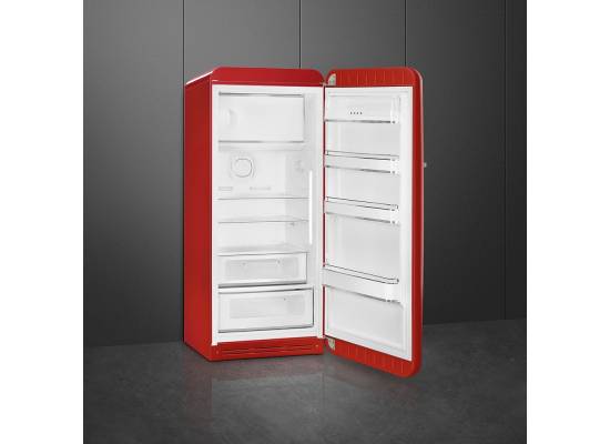 _RABAT_ | Lodówka wolnostojąca SMEG FAB28RRD6 czerwony | zawiasy po PRAWEJ | 150cm | linia 50's STYLE