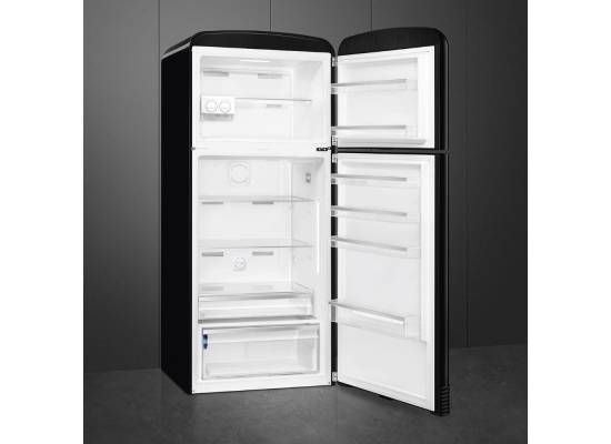 _RABAT_ | Lodówka wolnostojąca SMEG FAB50RBL5 czarny | zawiasy po PRAWEJ | 188cm | linia 50's STYLE