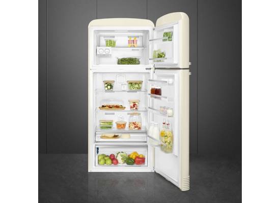 _RABAT_ | Lodówka wolnostojąca SMEG FAB50RCR5 kremowy | zawiasy po PRAWEJ | 188cm | linia 50's STYLE