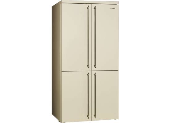 _RABAT_ | wysyłka 24H* | Lodówka wolnostojąca SbS SMEG FQ60CPO6 kremowy | NoFrost (pełny) | linia COLONIALE