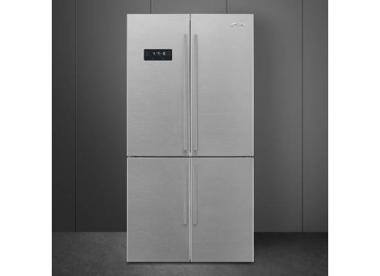 _RABAT_ | Lodówka wolnostojąca SbS SMEG FQ60XDAIE stal INOX-LOOK | NoFrost (pełny) | linia UNIVERSAL