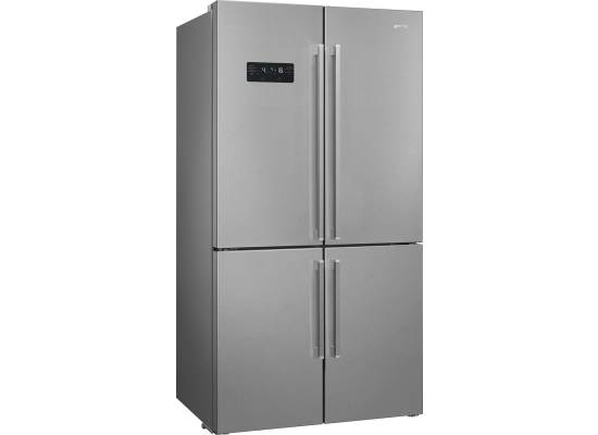 _RABAT_ | Lodówka wolnostojąca SbS SMEG FQ60XDE stal INOX-LOOK | NoFrost (pełny) | linia UNIVERSAL