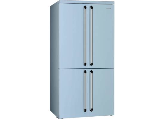 _RABAT_ | Lodówka wolnostojąca SbS SMEG FQ960PB6 pastelowy błękit | NoFrost (pełny) | linia VICTORIA