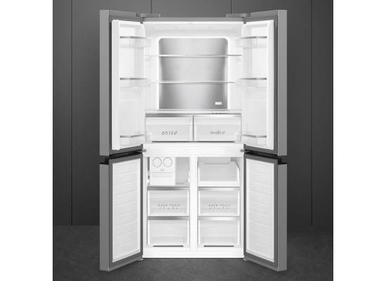_RABAT_ | wysyłka 24H* | Lodówka wolnostojąca SbS SMEG FQI48XD stal INOX-LOOK | NoFrost | linia UNIVERSAL