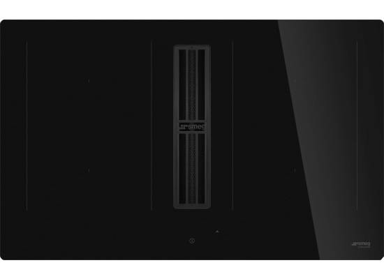 _RABAT_ | Płyta indukcyjna z okapem SMEG HOBD482D2 czarne szkło | 83cm | 650 m3/h | linia UNIVERSAL