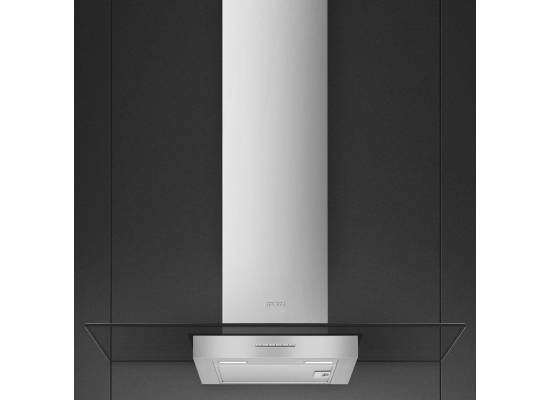 Okap przyścienny SMEG KBT900VE stal nierdzewna + szkło | 90cm | 677 m3/h | linia UNIVERSAL